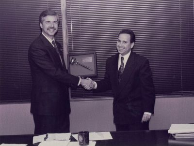 Houston CPA Society transfer of the President's gavel - 1996